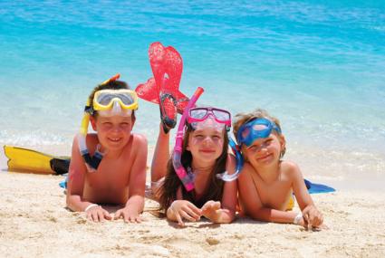 kids on beach